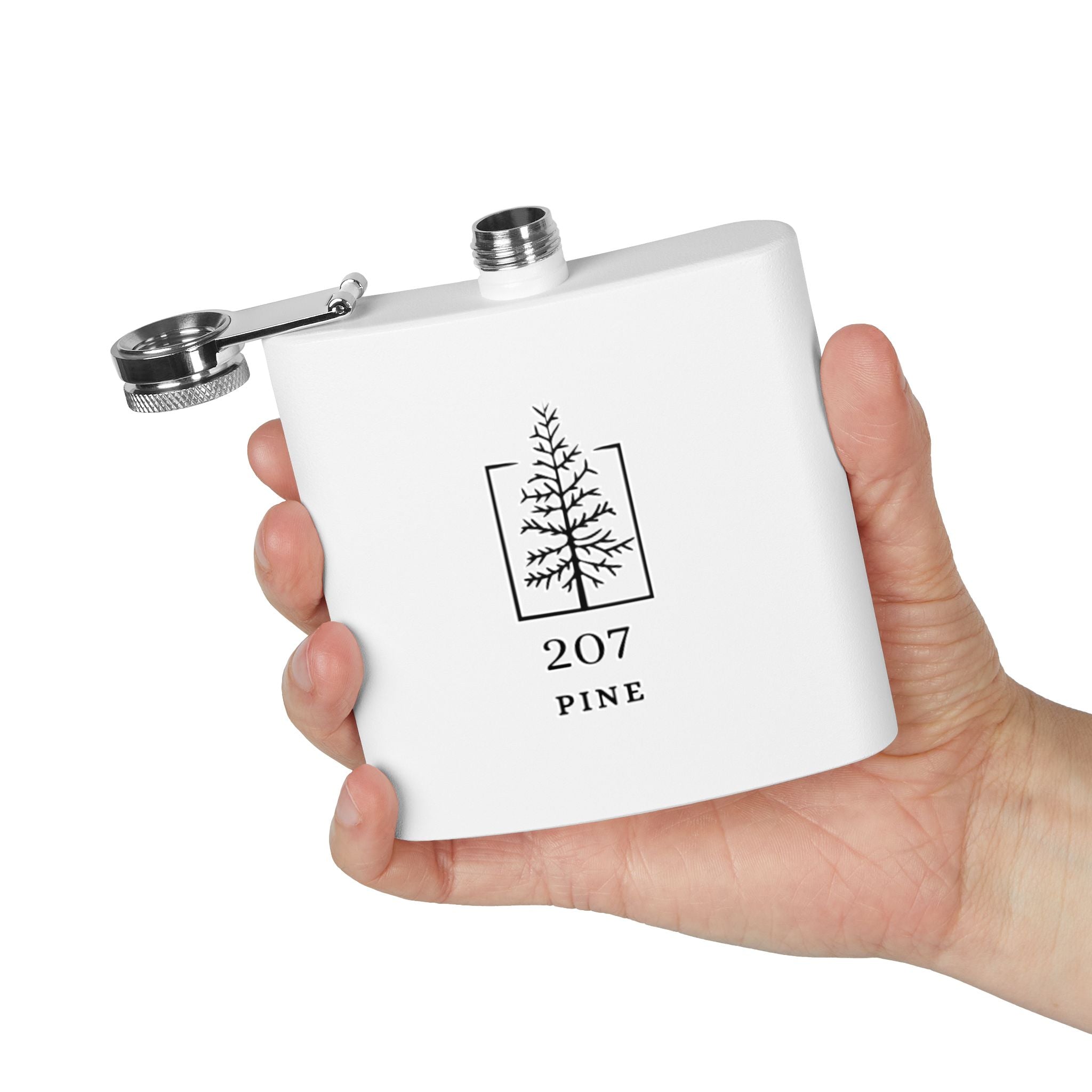 207 Pine Stainless Steel Flask,